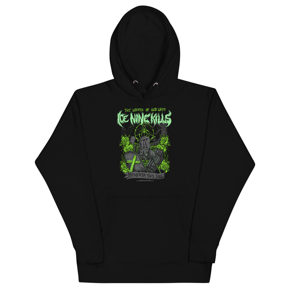 Stakes Ice Nine Kills Green Wrath Classic Hoodie Black