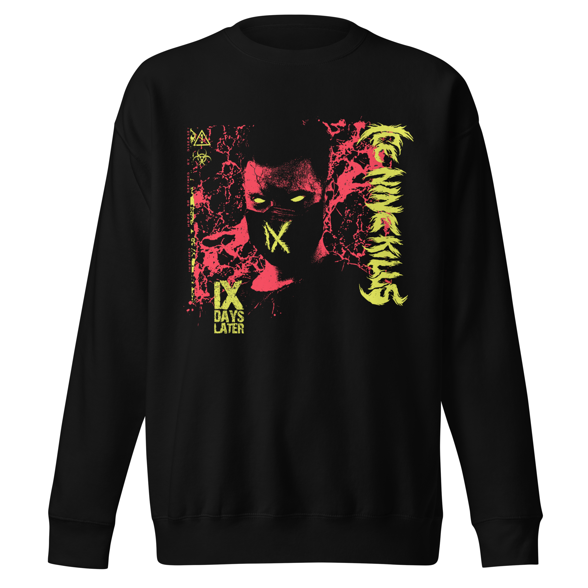 Stakes Ice Nine Kills IX Days Later Jumbo Print Sweatshirt Black
