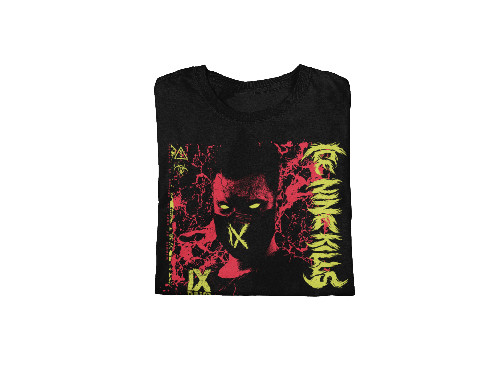 Stakes Ice Nine Kills IX Days Later Jumbo Print T-shirt Black