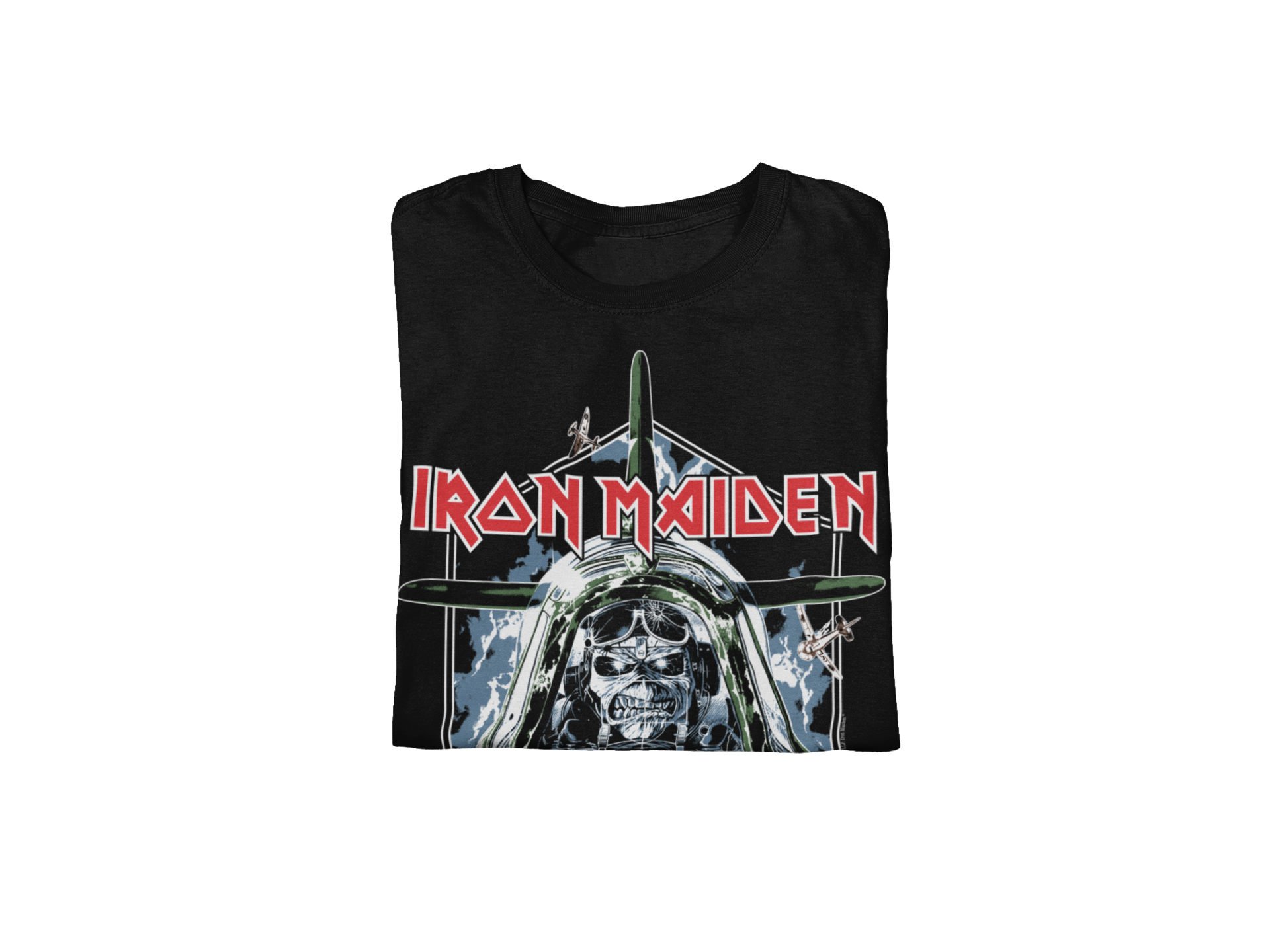 Stakes Iron Maiden - Aces High Jumbo Print T-Shirt Black
