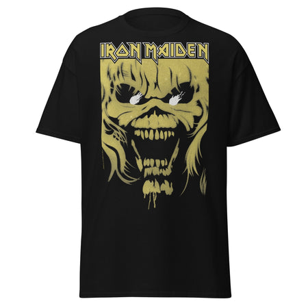 Stakes Iron Maiden Open Mouth Jumbo Print T-shirt Black
