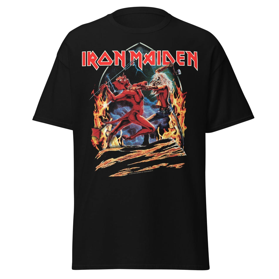 Stakes Iron Maiden - Run To The Hills Jumbo Print T-Shirt Black