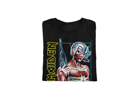 Stakes Iron Maiden Singularity Jumbo Print T-shirt Black