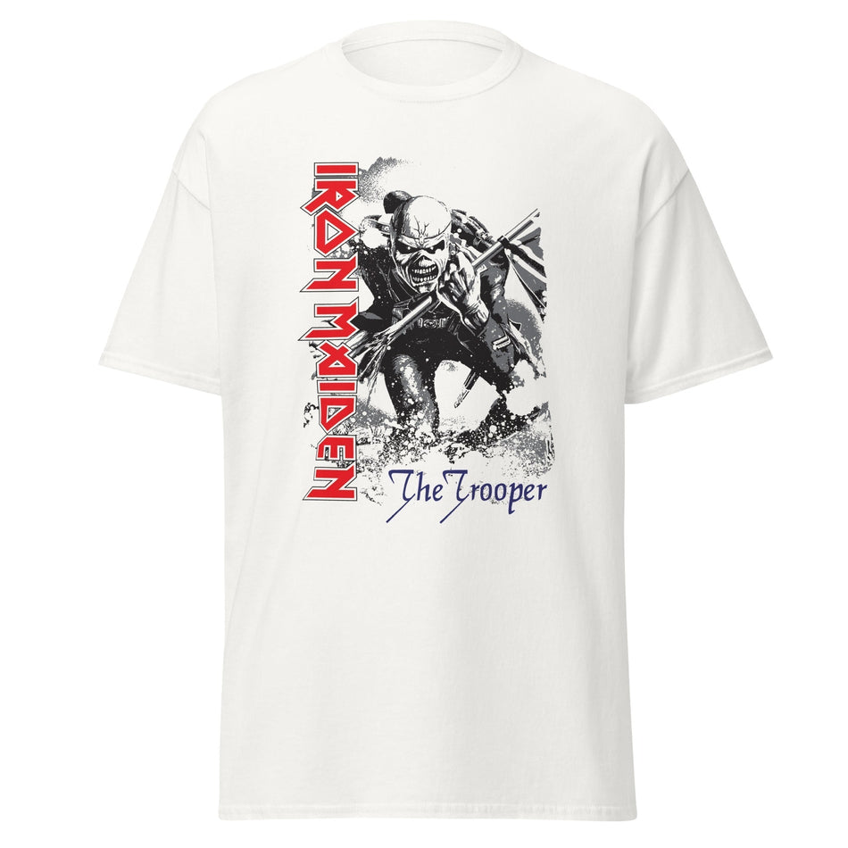Stakes Iron Maiden - Trooper Jumbo Print T-Shirt White