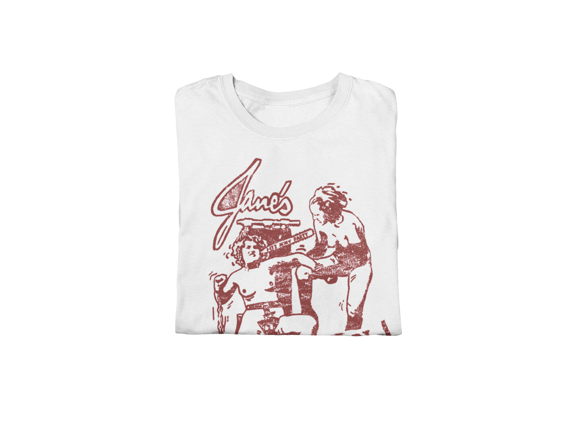 Stakes Jane's Addiction - Still My Party Jumbo Print T-Shirt White
