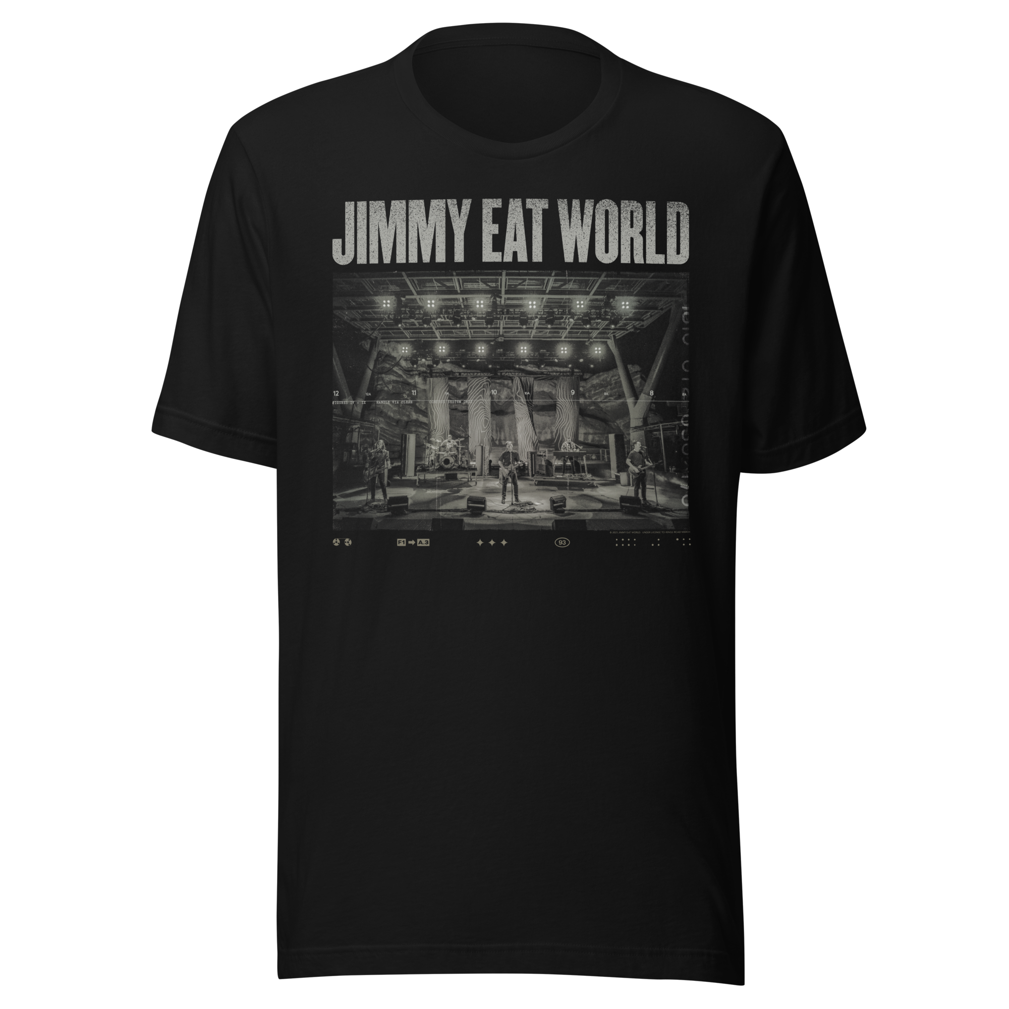 Stakes Jimmy Eat World Stagefright T-Shirt Black