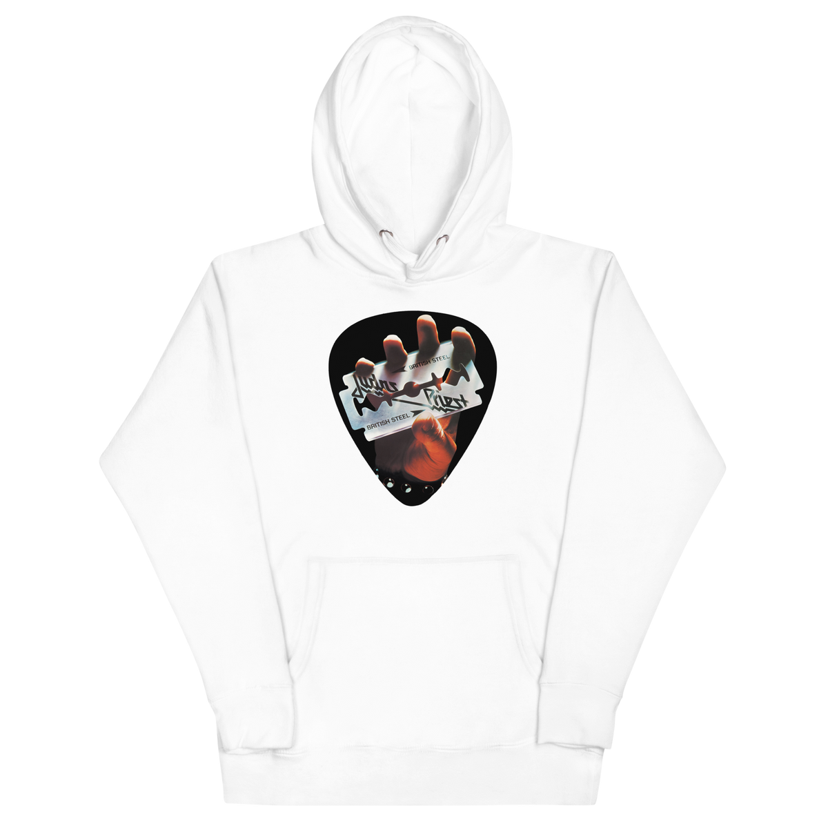 Stakes Judas Priest British Steel Classic Hoodie White