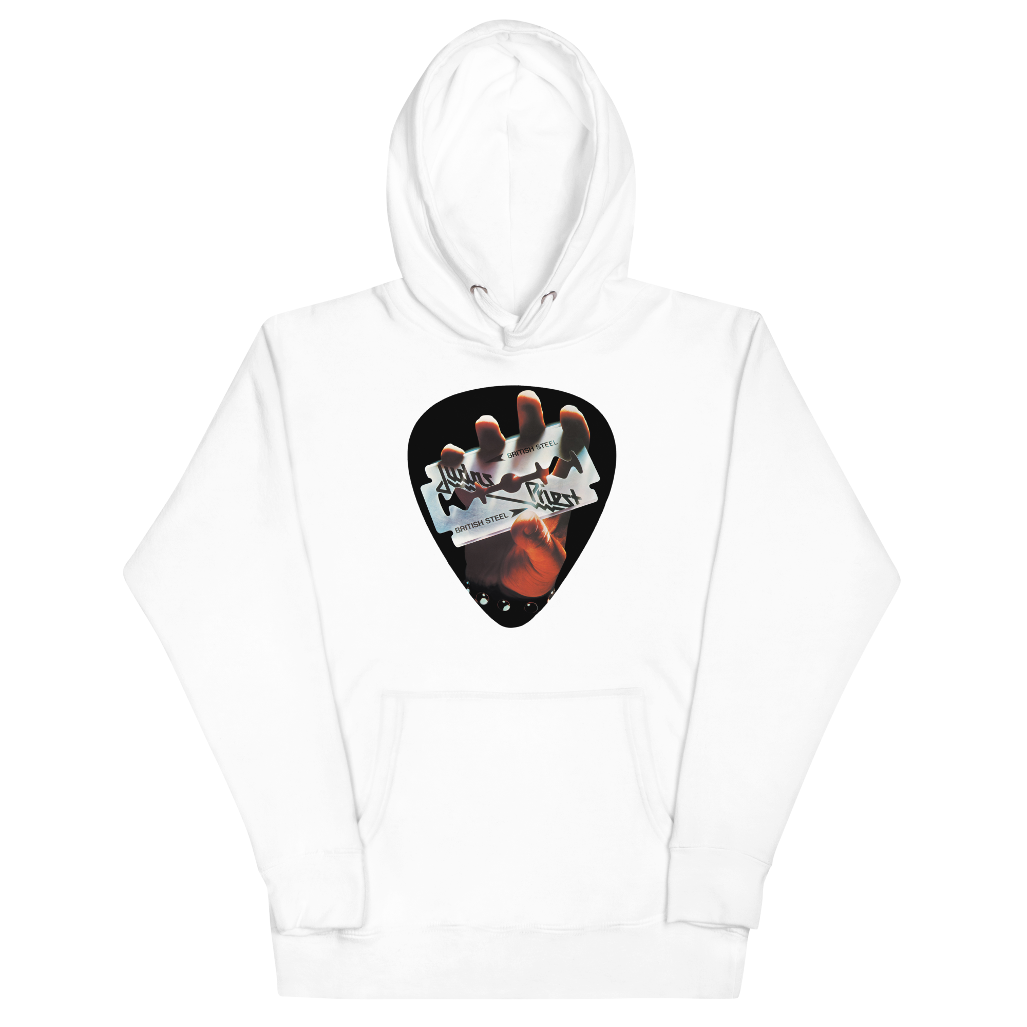 Stakes Judas Priest British Steel Classic Hoodie White