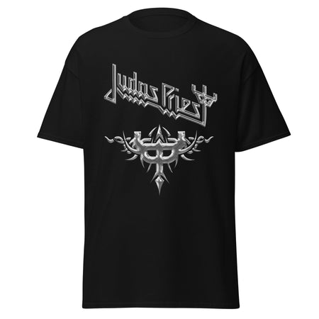 Stakes Judas Priest - Liquid Metal Logo Jumbo Print T-Shirt Black
