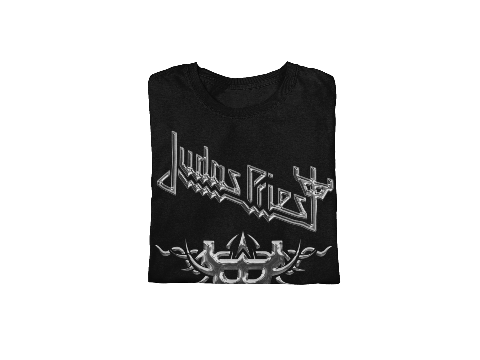 Stakes Judas Priest - Liquid Metal Logo Jumbo Print T-Shirt Black