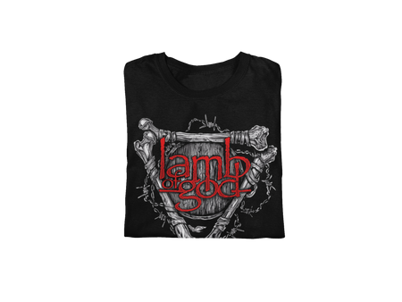 Stakes Lamb Of God - Bones Jumbo Print T-Shirt Black