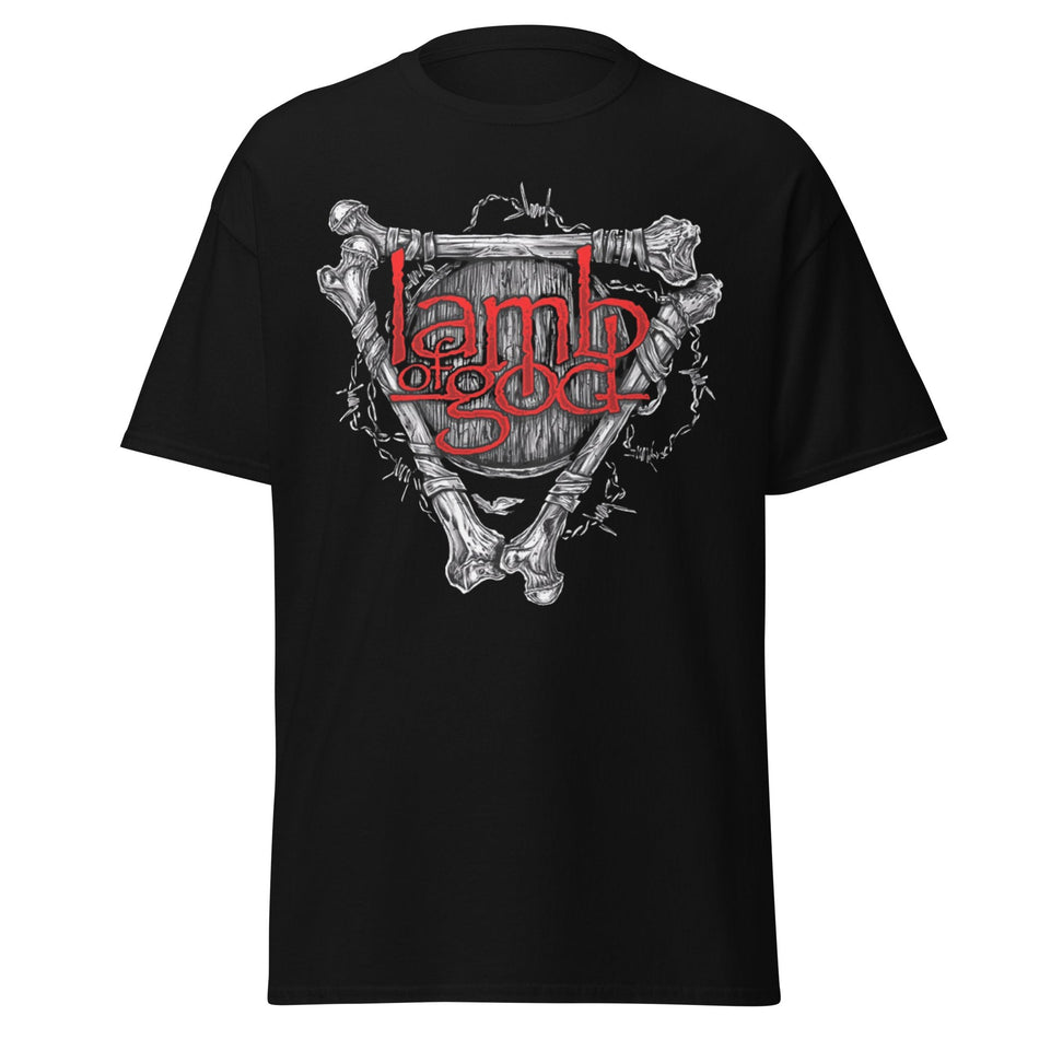 Stakes Lamb Of God - Bones Jumbo Print T-Shirt Black