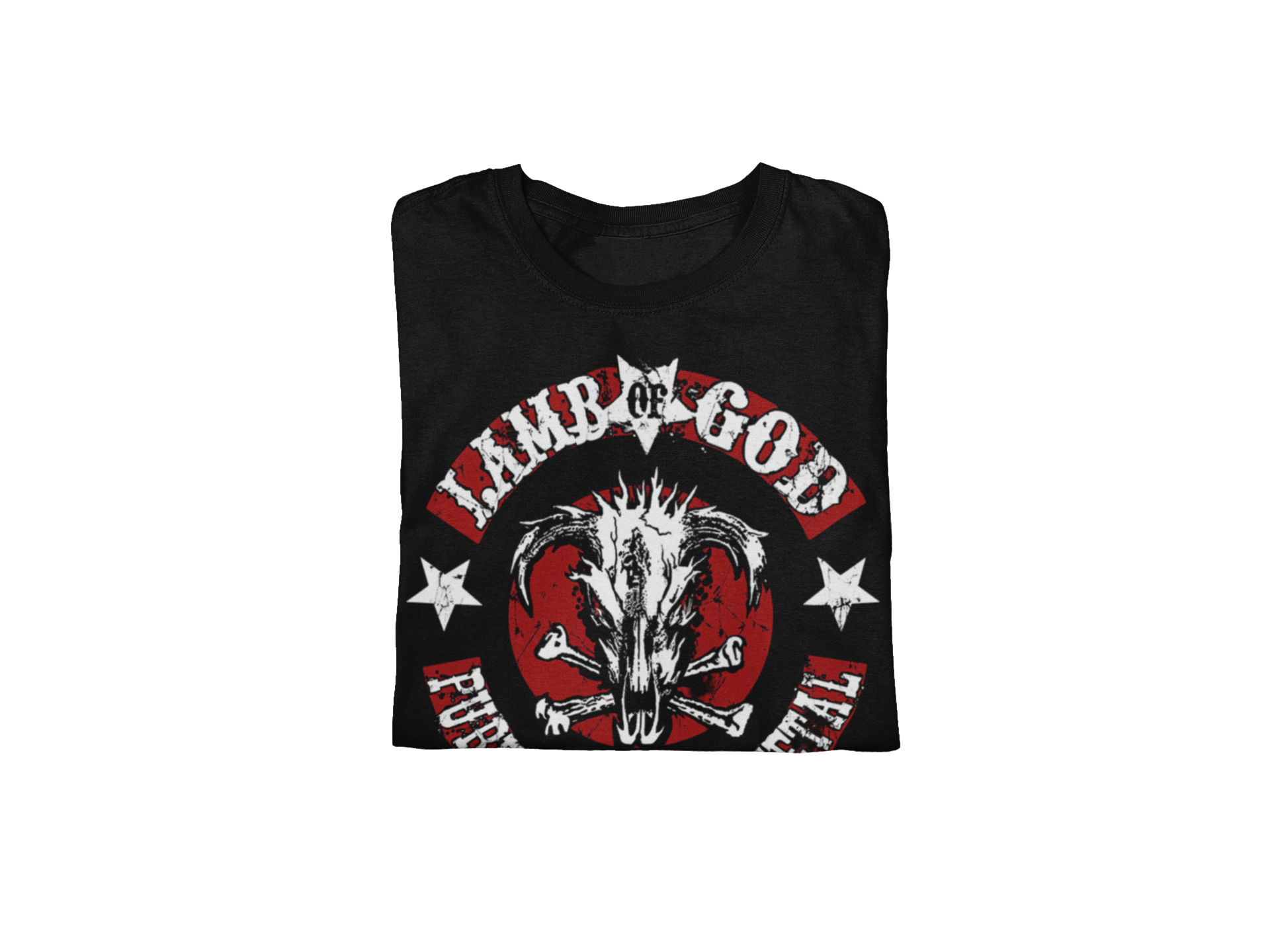 Stakes Lamb Of God - Pure American Metal Jumbo Print T-ShirtT-Shirt Black