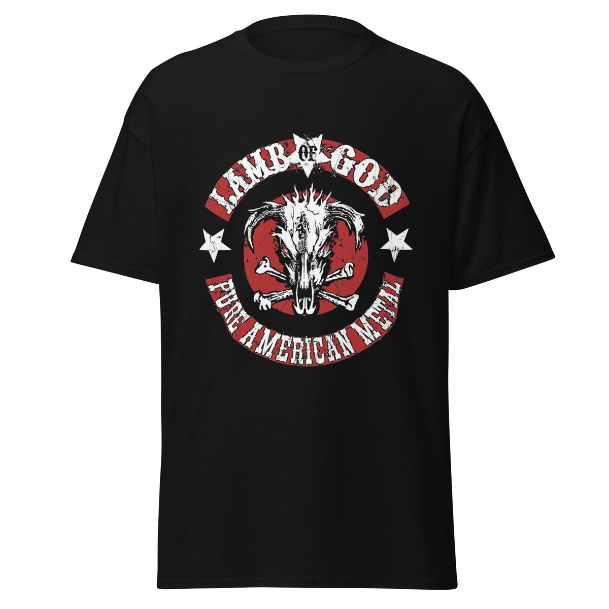 Stakes Lamb Of God - Pure American Metal Jumbo Print T-ShirtT-Shirt Black
