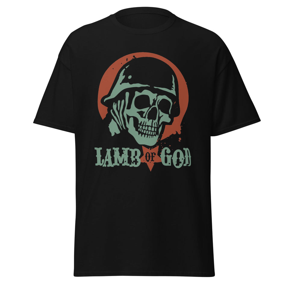 Stakes Lamb Of God - Skeleton Army Jumbo Print T-ShirtT-Shirt Black