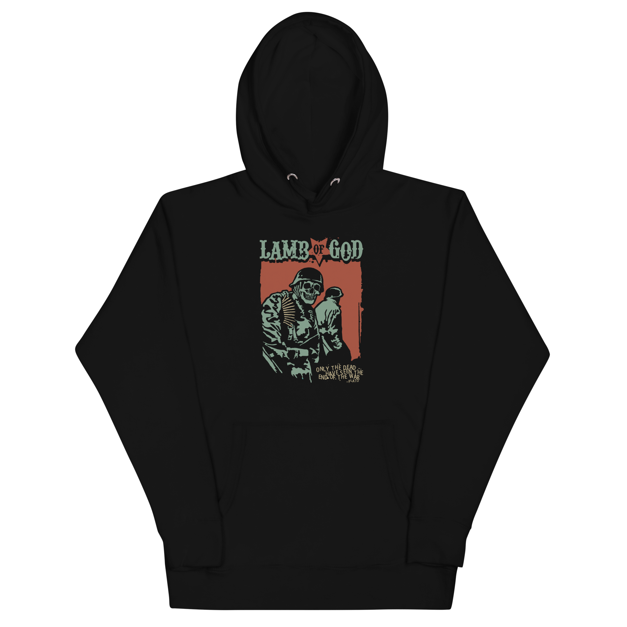 Stakes Lamb of God Skeleton Army Plato Quote Classic Hoodie Black