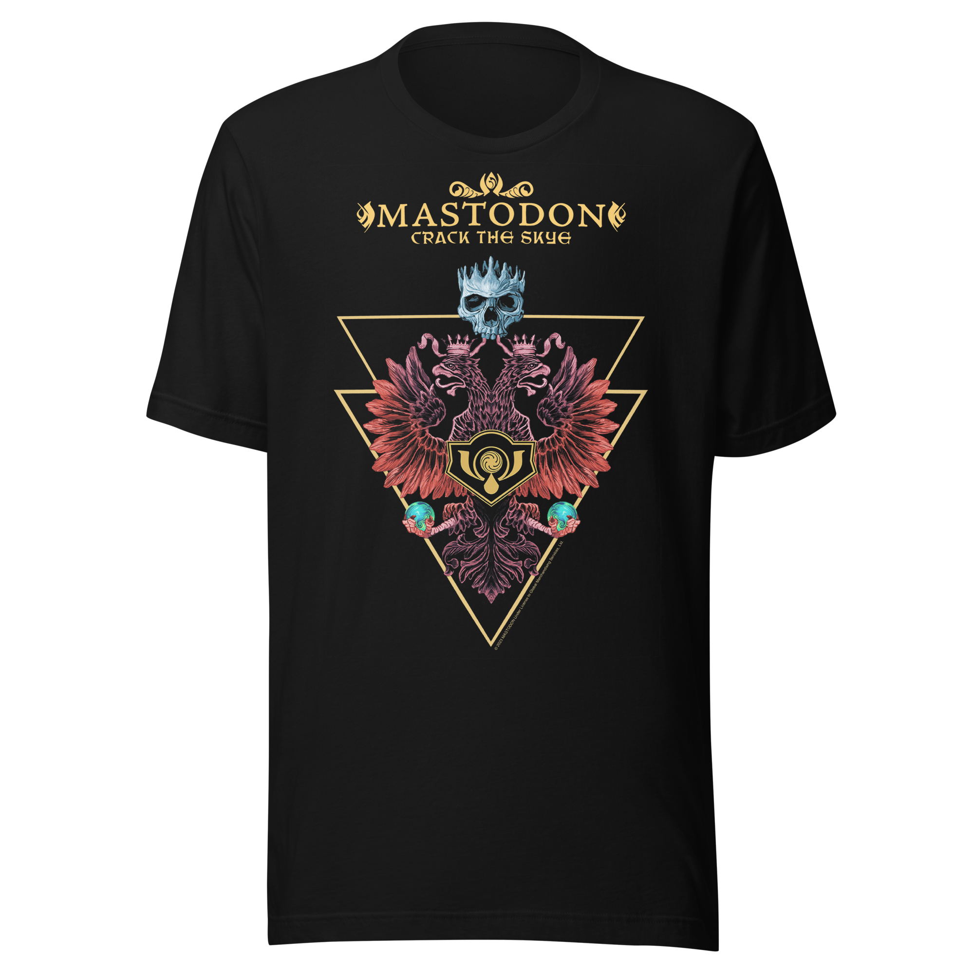 Stakes Mastodon - Crack the Skye Jumbo Print T-Shirt Black