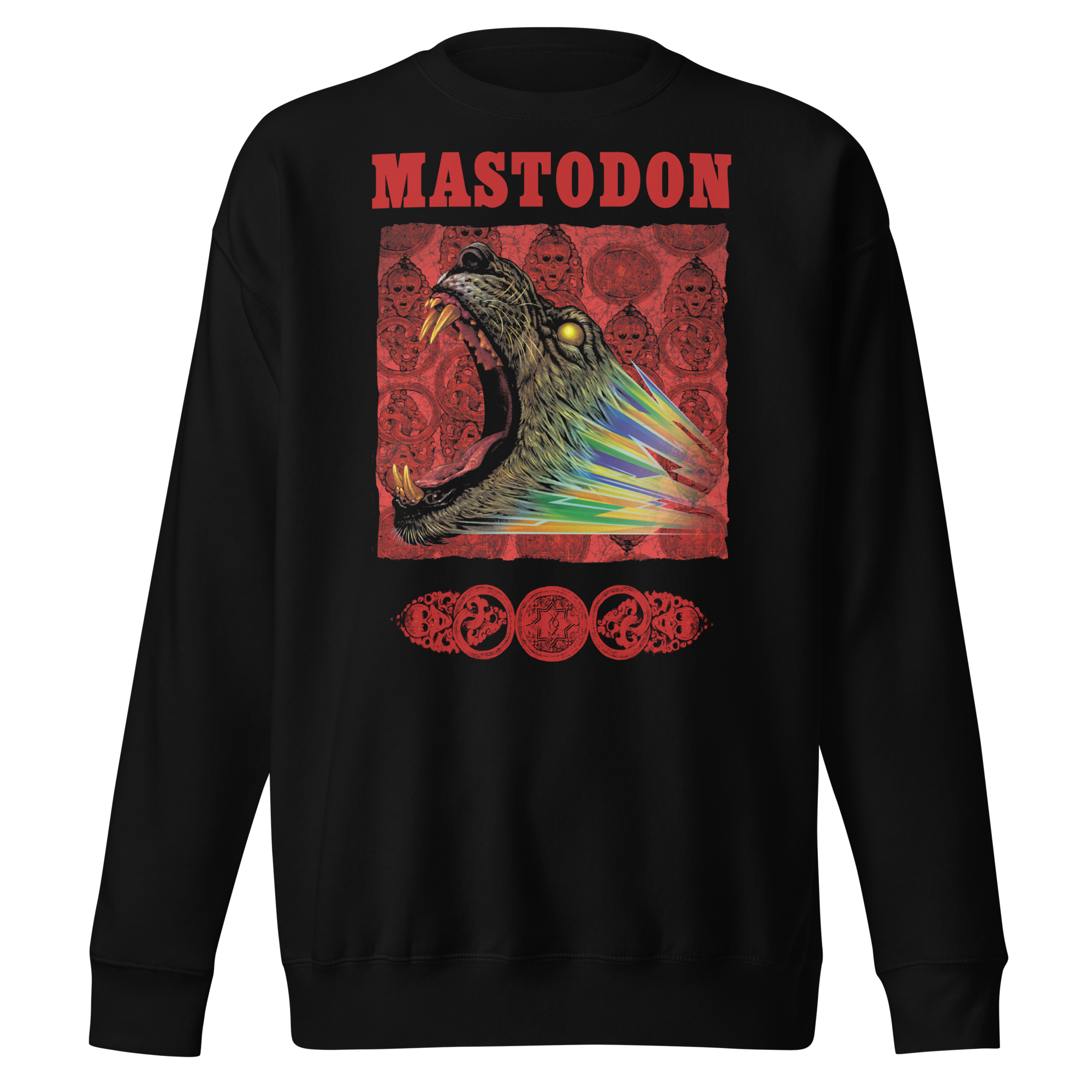 Stakes Mastodon - Naked Pyramid Jumbo Print Sweatshirt Black