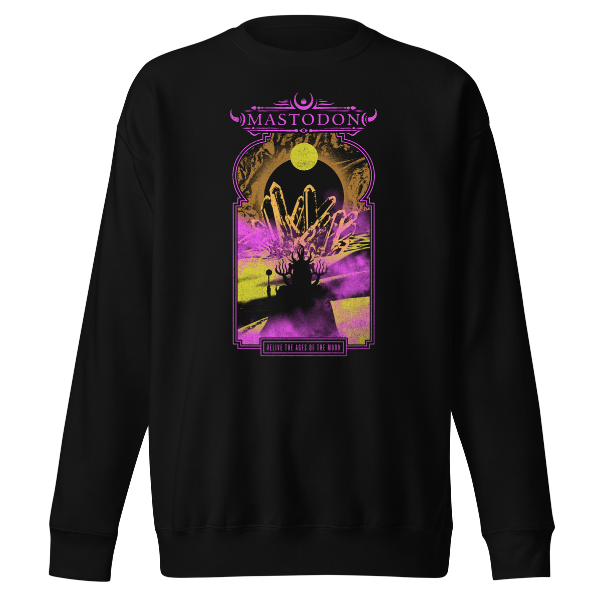 Stakes Mastodon - Relive the Ages Jumbo Print Sweatshirt Black