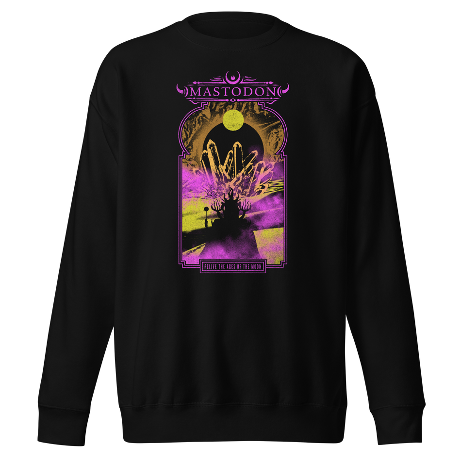 Stakes Mastodon - Relive the Ages Jumbo Print Sweatshirt Black