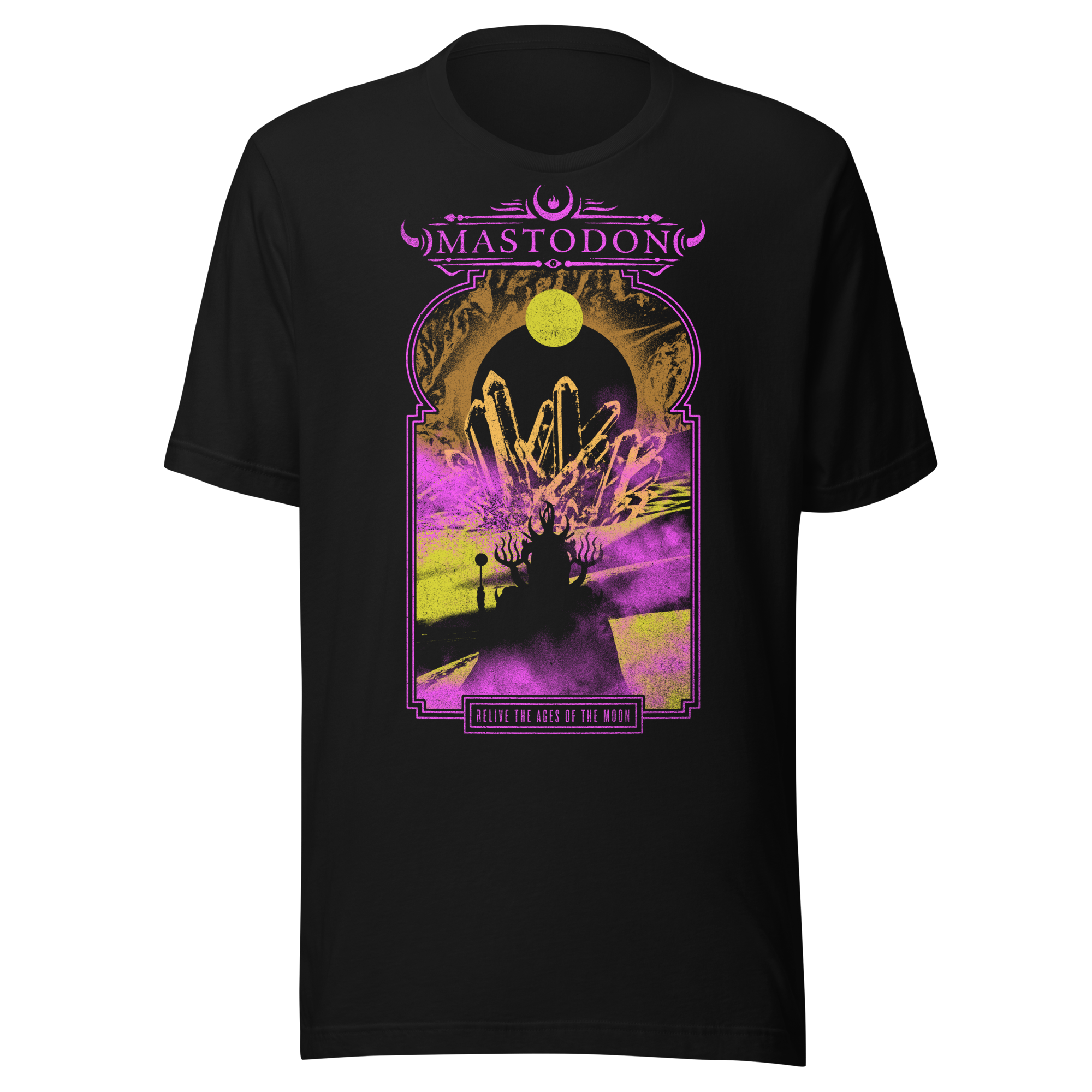 Stakes Mastodon - Relive the Ages Jumbo Print T-Shirt Black