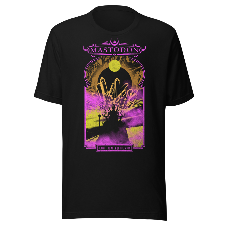 Stakes Mastodon - Relive the Ages Jumbo Print T-Shirt Black