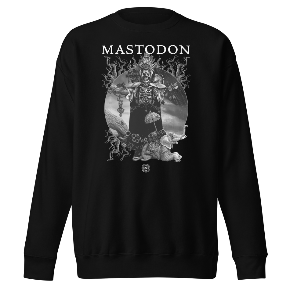 Stakes Mastodon - Winged Eagle Jumbo Print Sweatshirt Black