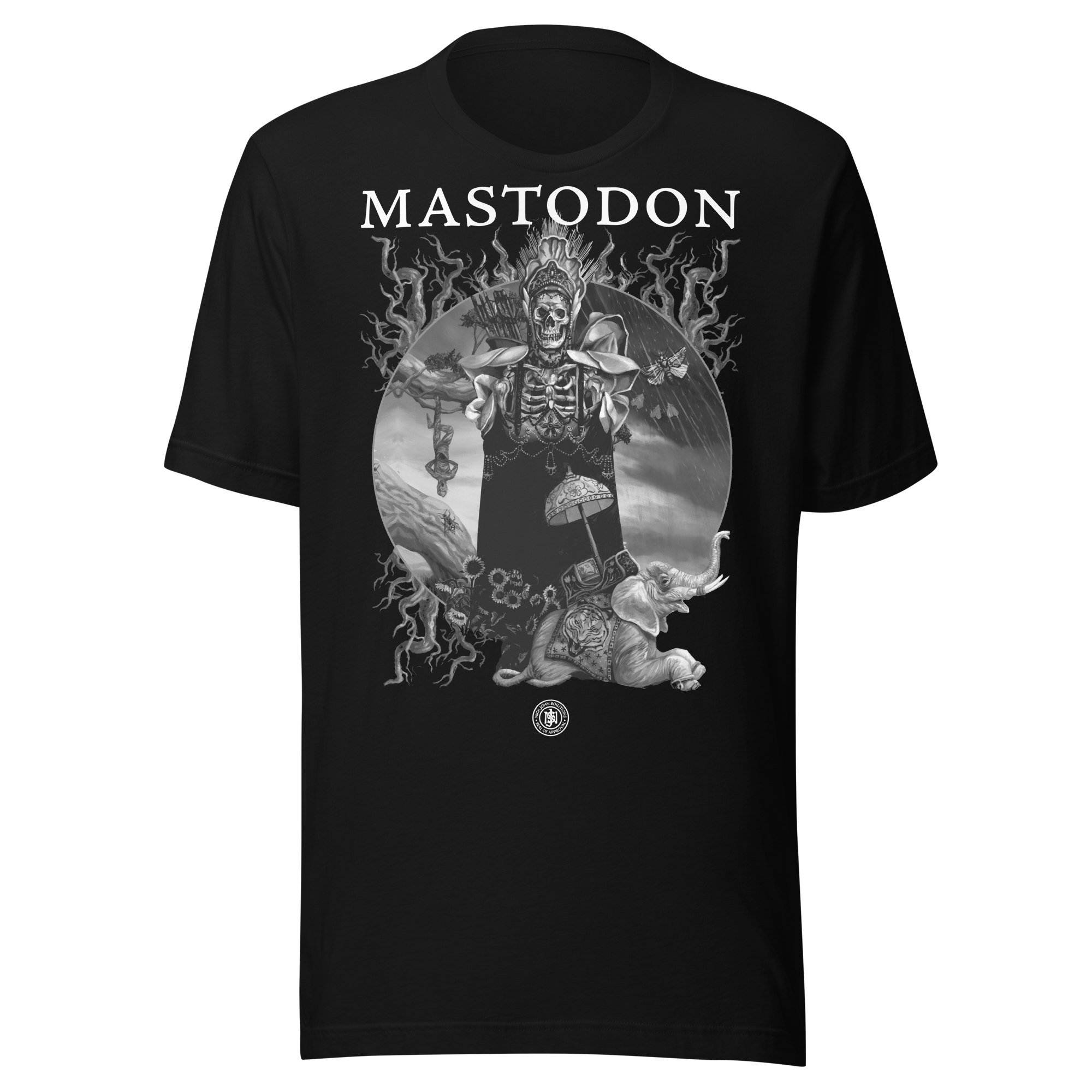 Stakes Mastodon - Winged Eagle Jumbo Print T-Shirt Black