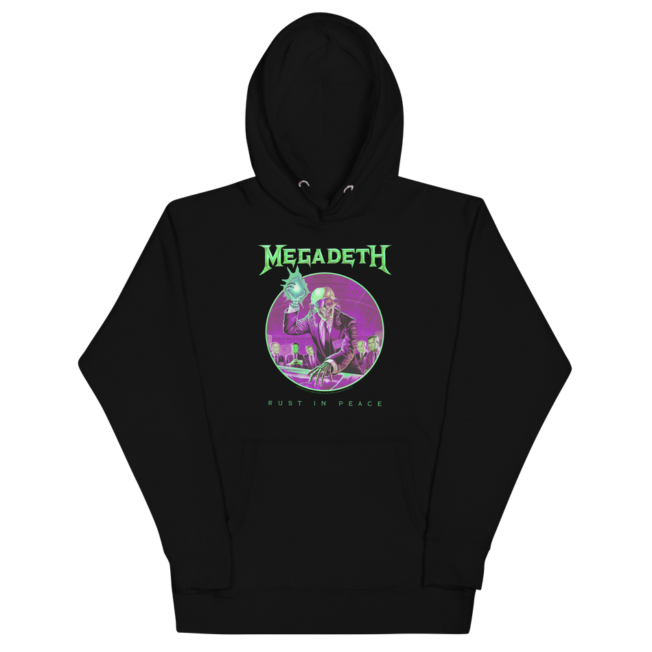 Stakes Megadeth Green Rust Classic Hoodie Black