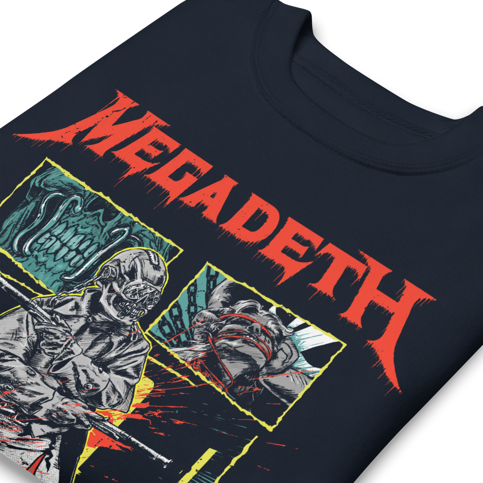 Stakes Megadeth - Killing Time Jumbo Print Sweatshirt Navy