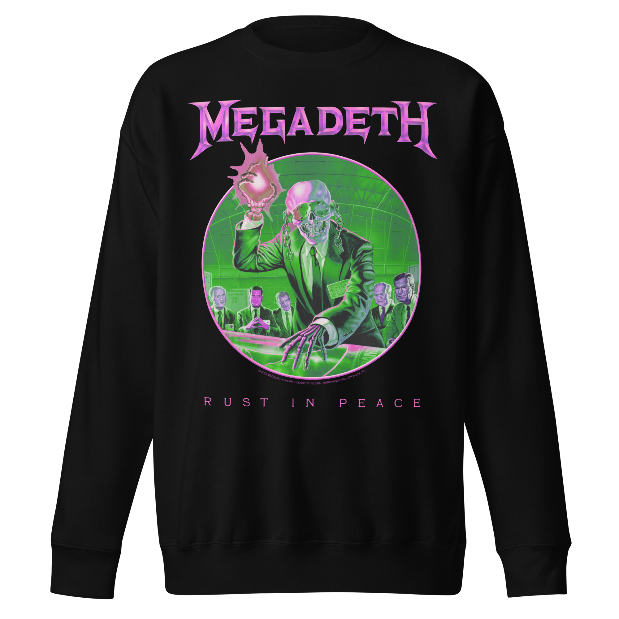 Stakes Megadeth Purple Rust Jumbo Print Sweatshirt Black