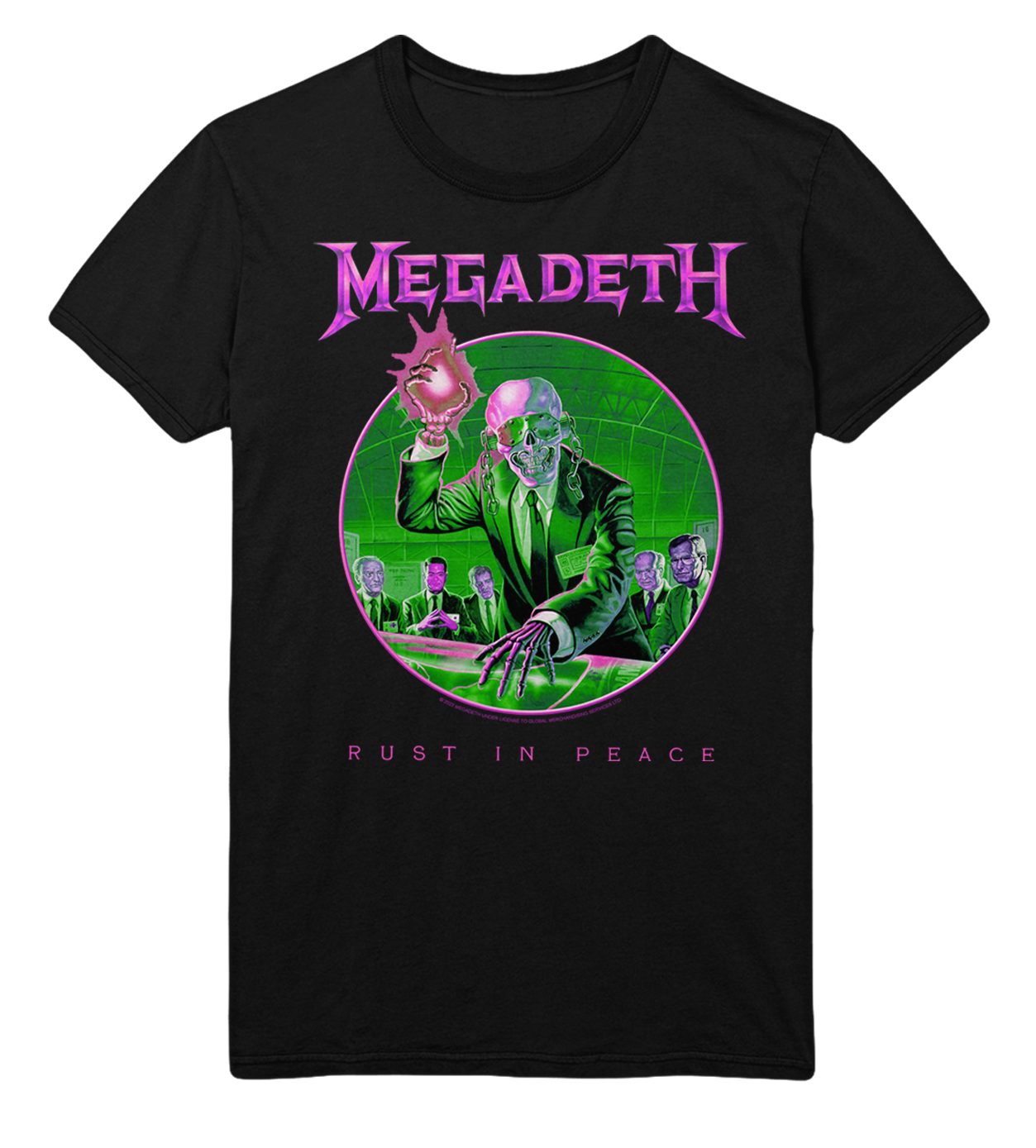 Stakes Megadeth Purple Rust Jumbo Print T-Shirt Black