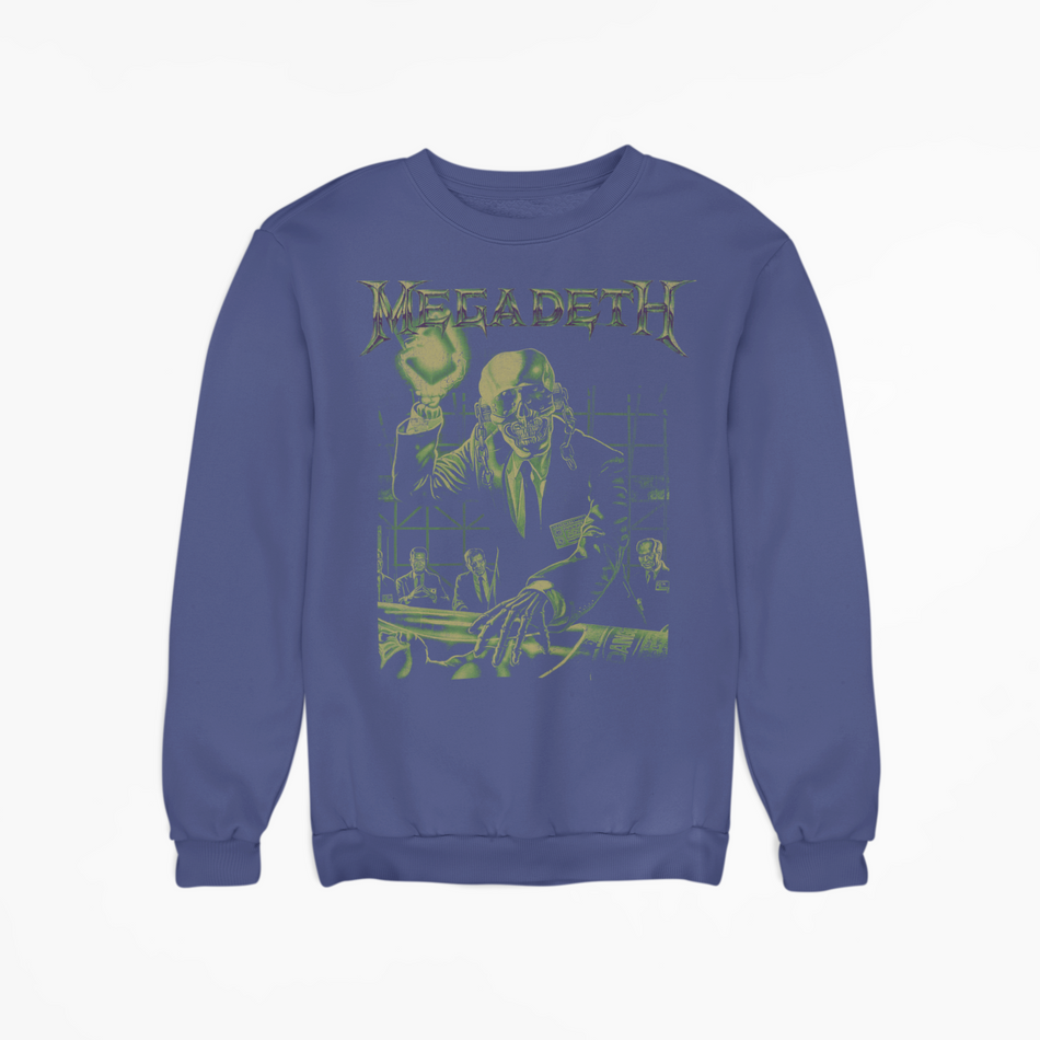 Stakes MegaDeth - See No Evil Jumbo Print Sweatshirt Purple
