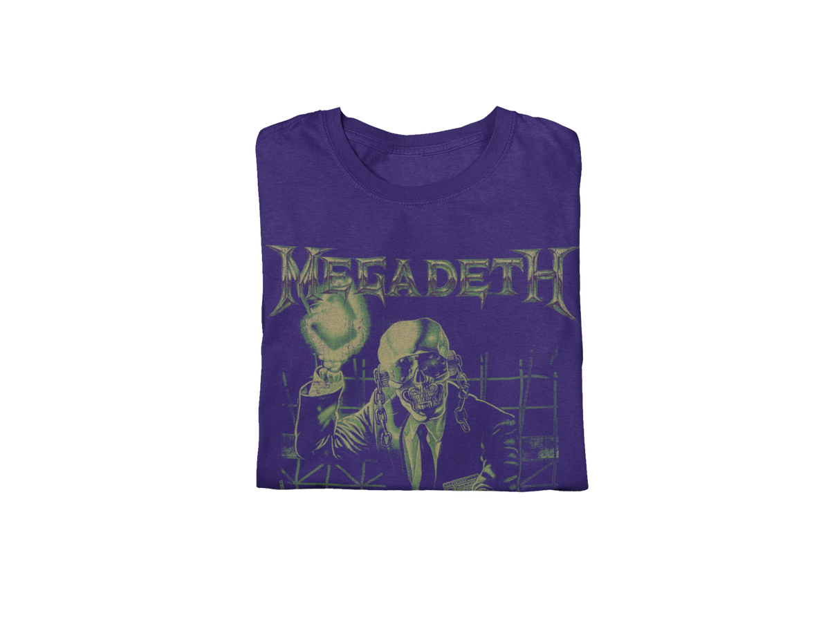 Stakes MegaDeth - See No Evil Jumbo Print T-Shirt Purple