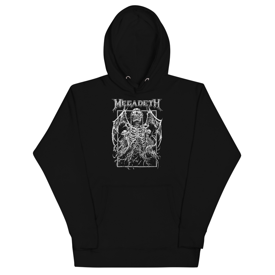 Stakes Megadeth Skeleton Wings Classic Hoodie Black