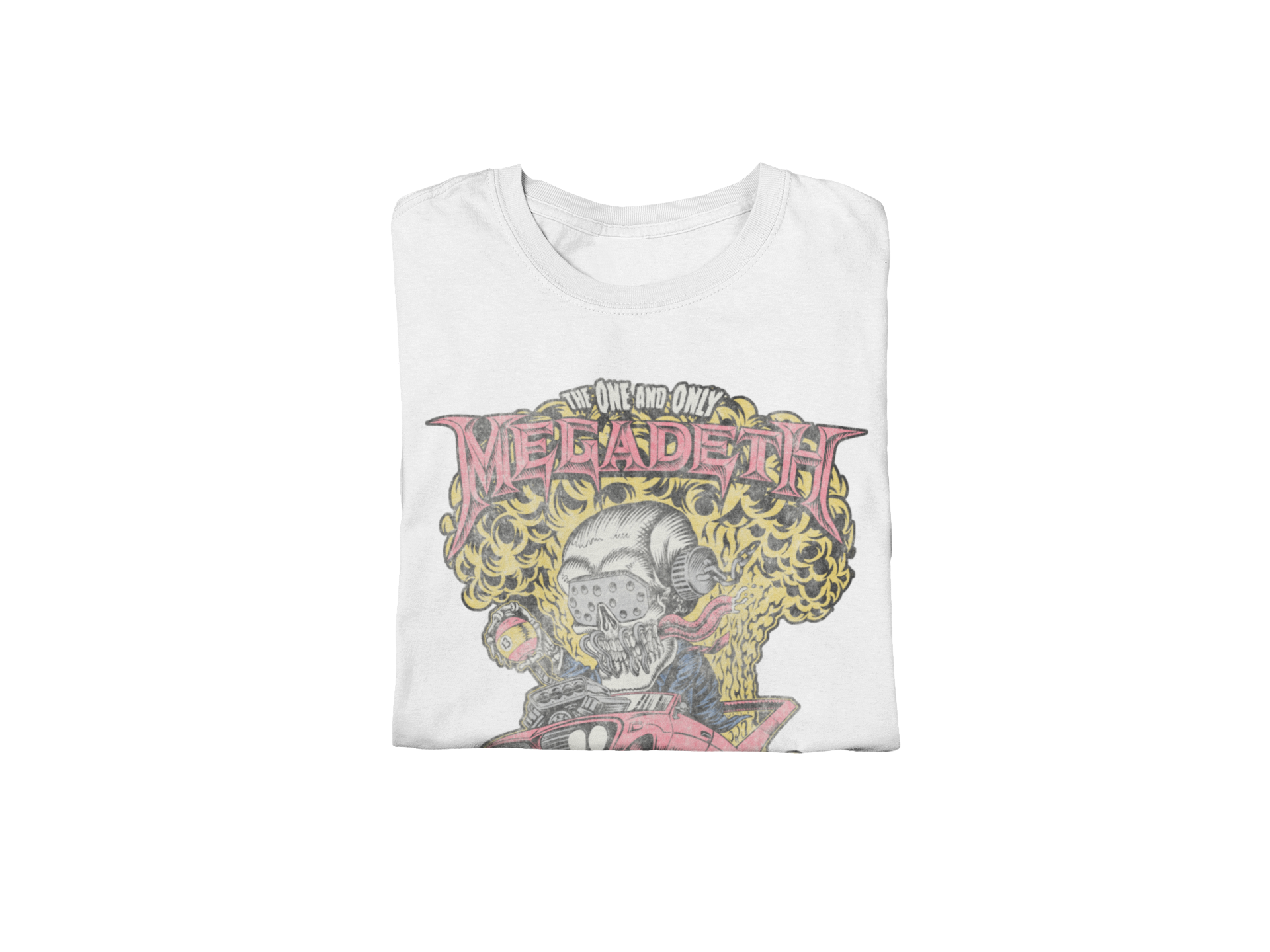 Stakes MegaDeth - Vintage Built for Speed Jumbo Print T-Shirt White