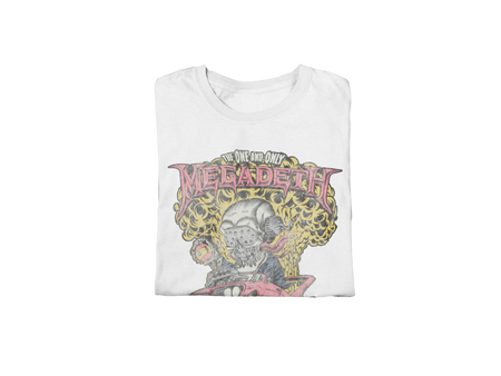 Stakes MegaDeth - Vintage Built for Speed Jumbo Print T-Shirt White