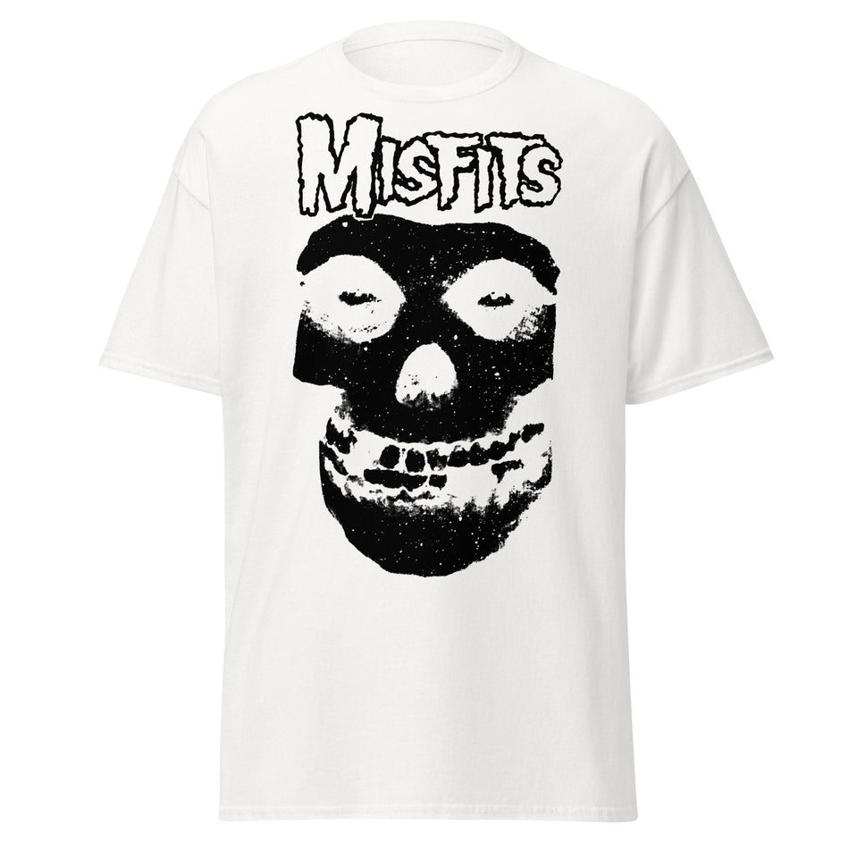 Stakes Misfits Black Skull Jumbo Print T-shirt White