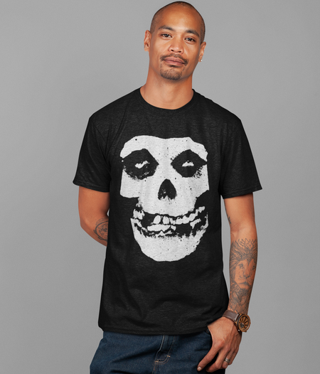 Stakes Misfits Vintage 2001 Crimson Ghost Jumbo Print T-shirt Black