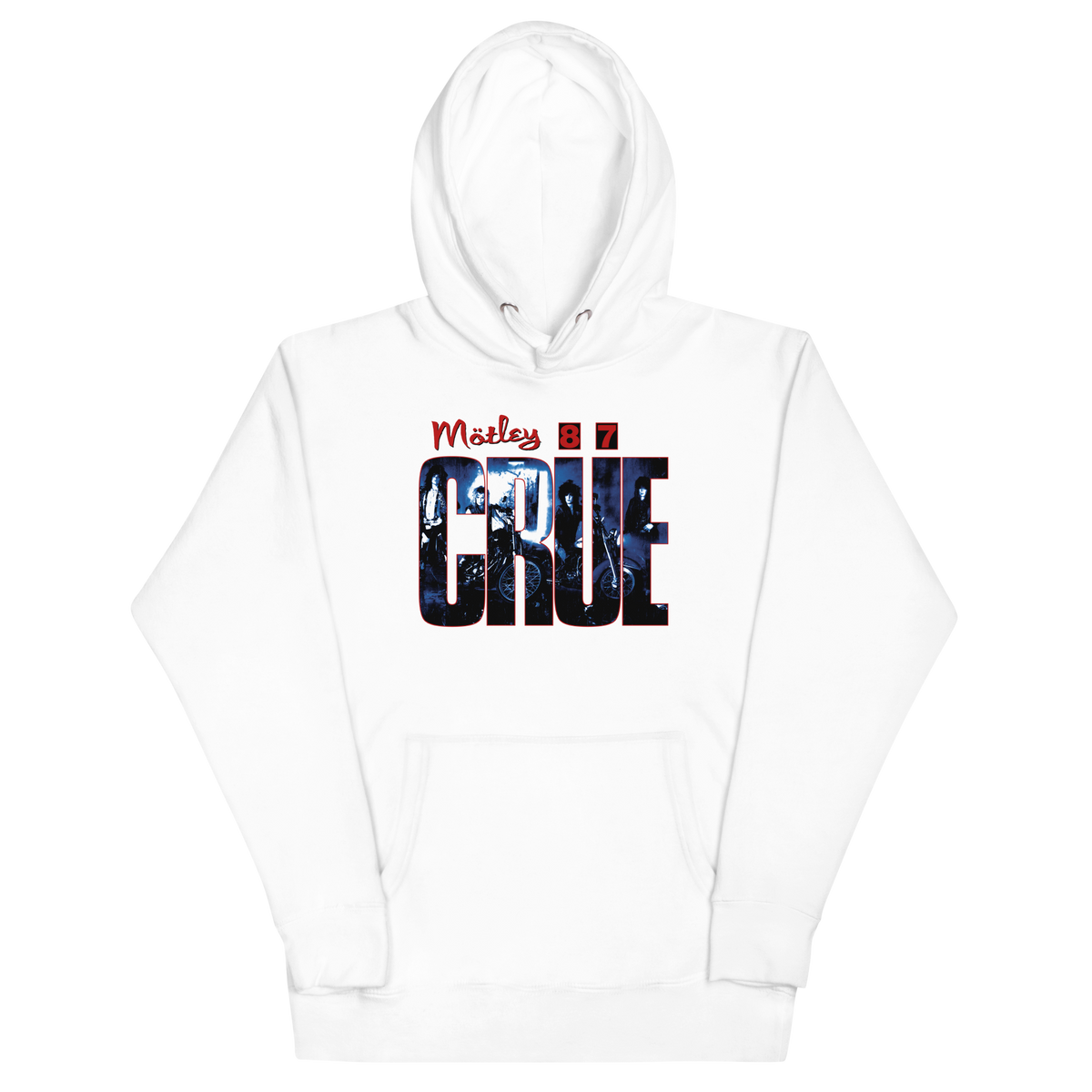 Stakes Motley Crue - 1987 Tour Vintage Classic Hoodie White