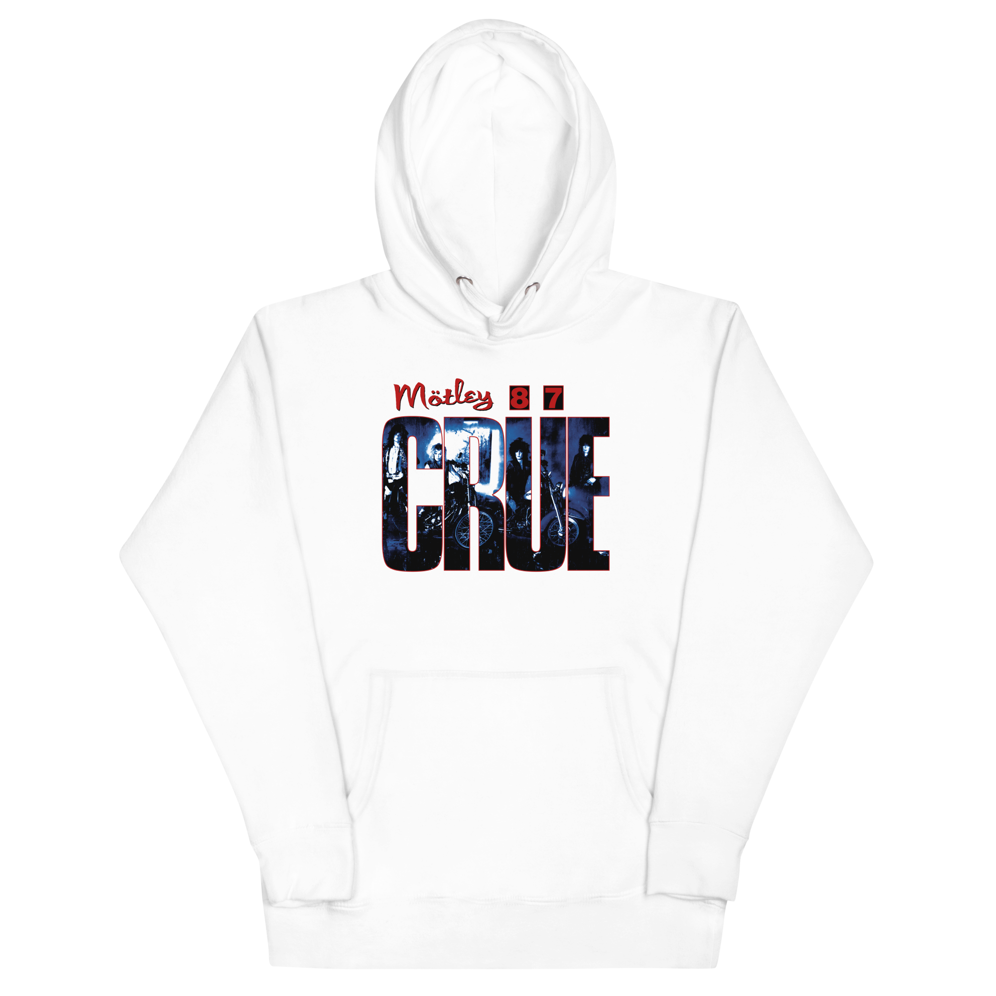 Stakes Motley Crue - 1987 Tour Vintage Classic Hoodie White