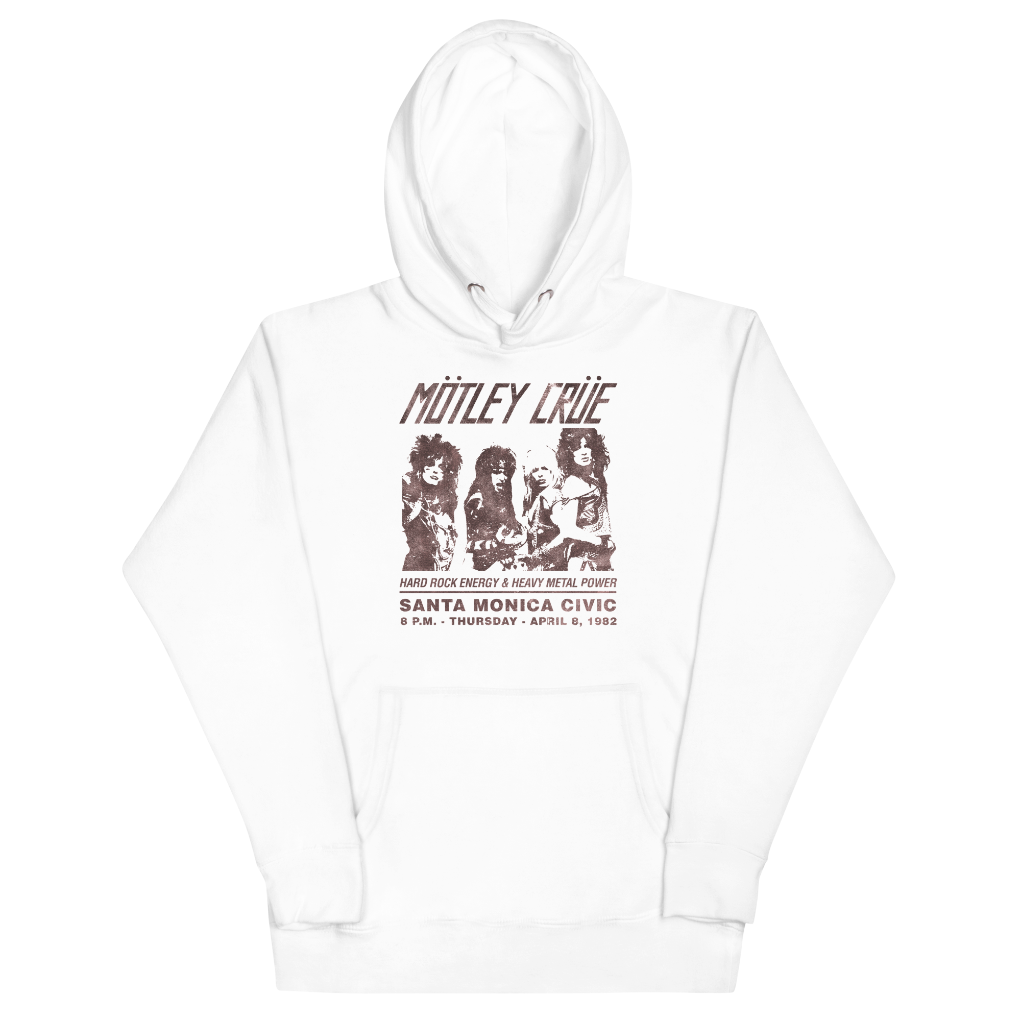 Stakes Motley Crue '82 Santa Monica Classic Hoodie White