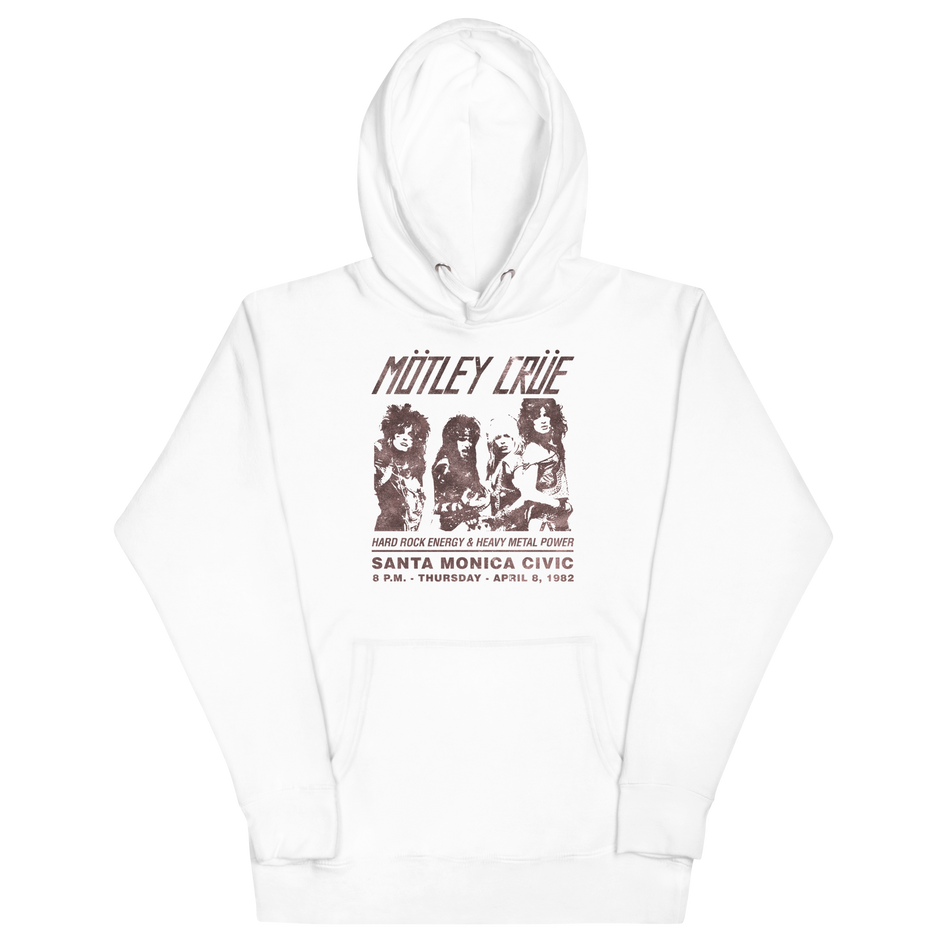 Stakes Motley Crue '82 Santa Monica Classic Hoodie White