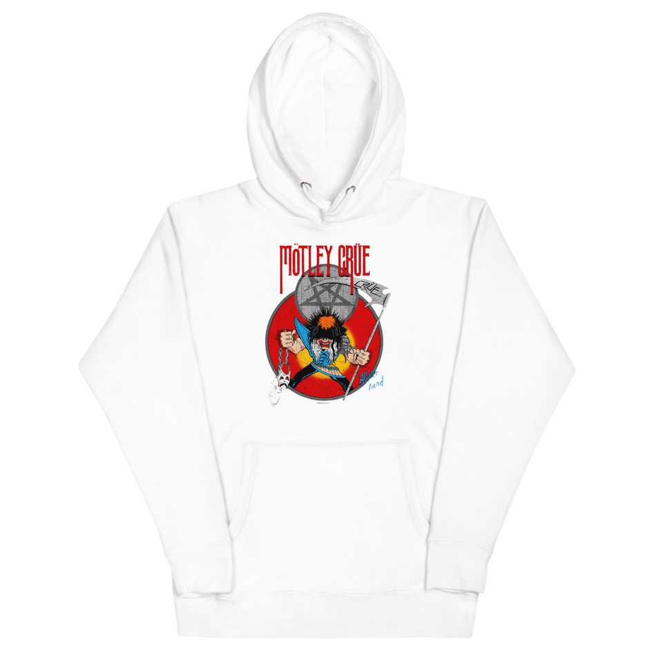 Stakes Motley Crue Allister Reaper Classic Hoodie White