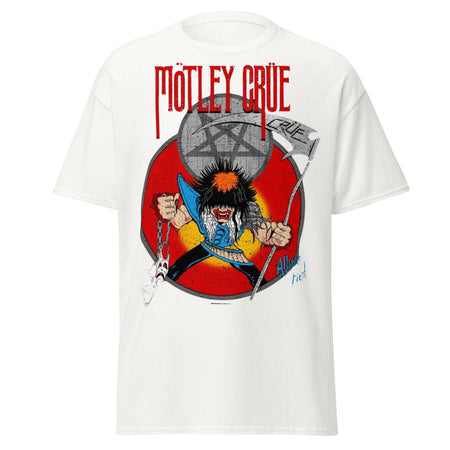 Stakes Motley Crue Allister Reaper Jumbo Print T-shirt White