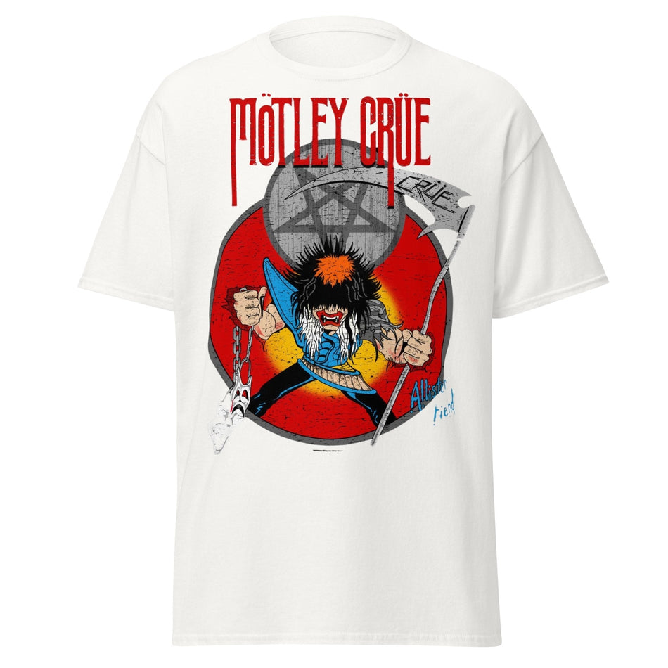 Stakes Motley Crue Allister Reaper Jumbo Print T-shirt White