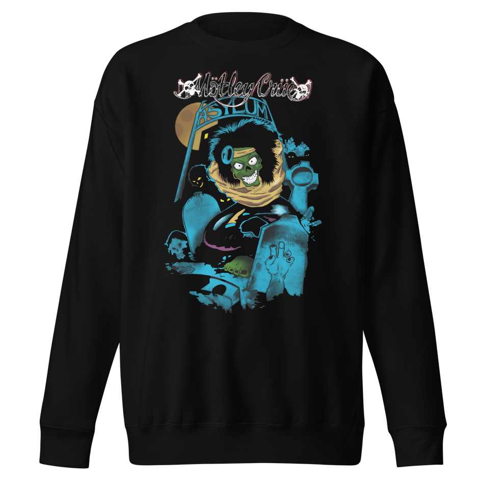 Stakes Motley Crue Asylum Vintage Sweatshirt Black