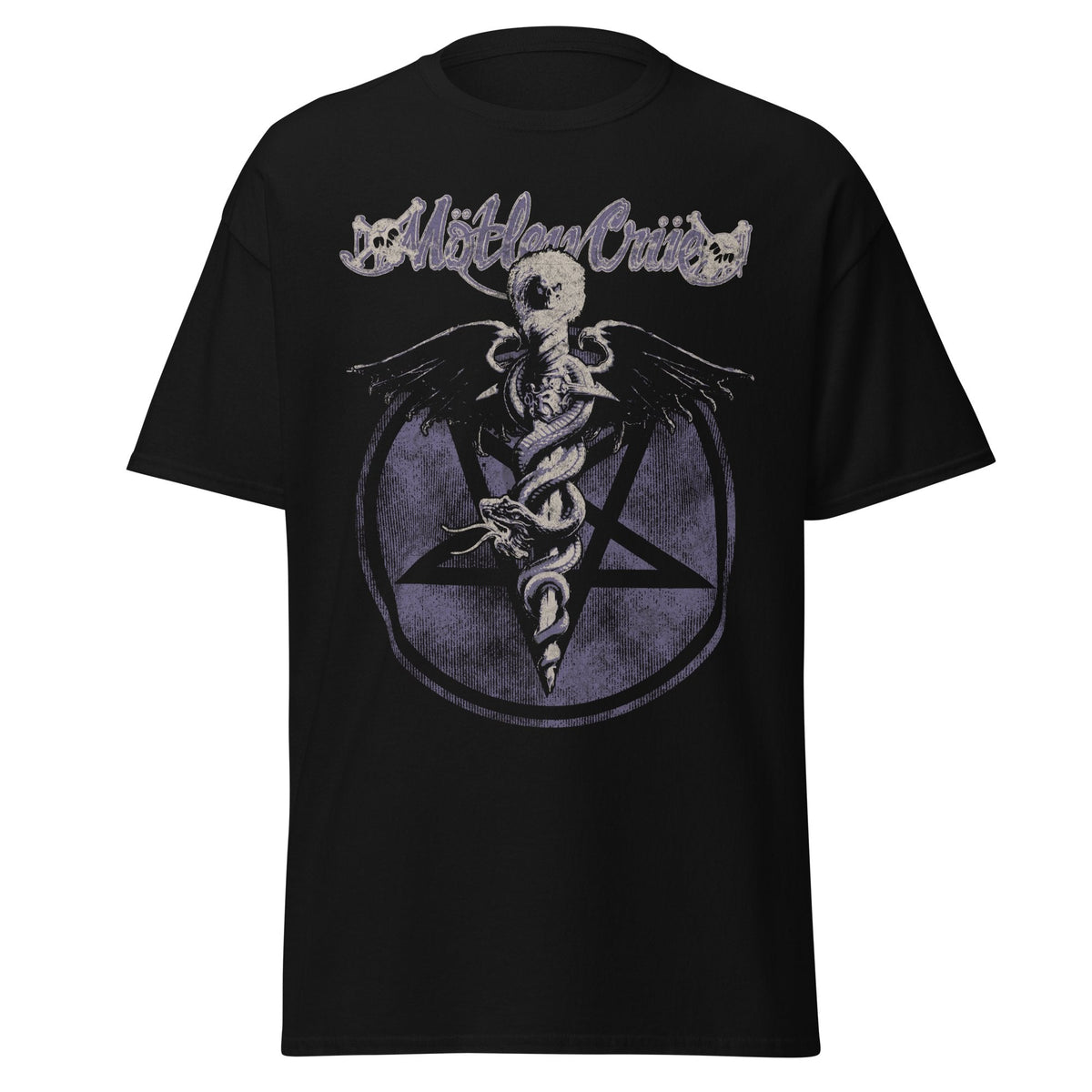 Stakes Motley Crue Dark Doctor Jumbo Print T-shirt Black