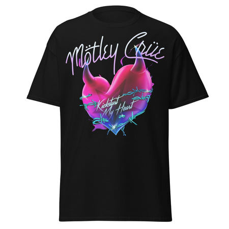 Stakes Motley Crue Kickstart Jumbo Print T-shirt Black