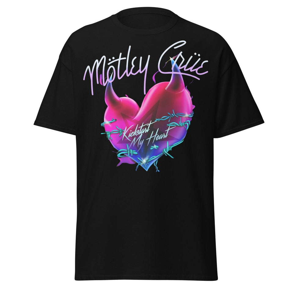 Stakes Motley Crue Kickstart Jumbo Print T-shirt Black